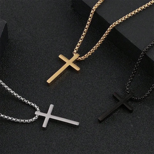 Classic Steel Cross Pendant